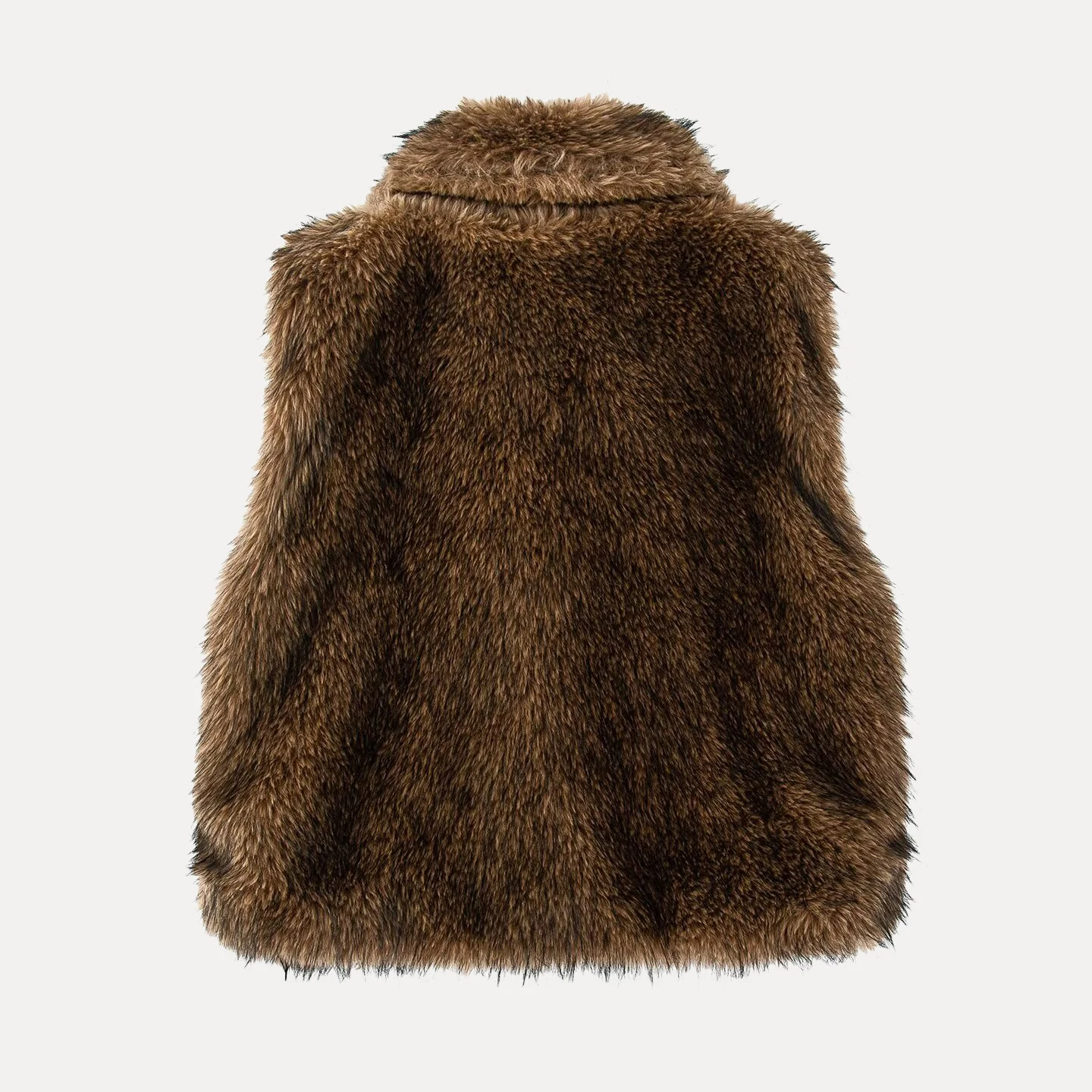 Gilet décontracté en fourrure artificielle pour femmes, nouveau col de trajet Sle, bouton unique, couleur Pure Z, automne 2025