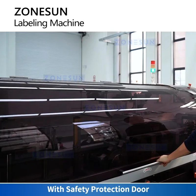 ZONESUN ZS-HSL1 High-Speed Shrinking Machine Horizontal Shrink Sleeve Labeling Machine Lip Balm Lipstick Tubes Packaging