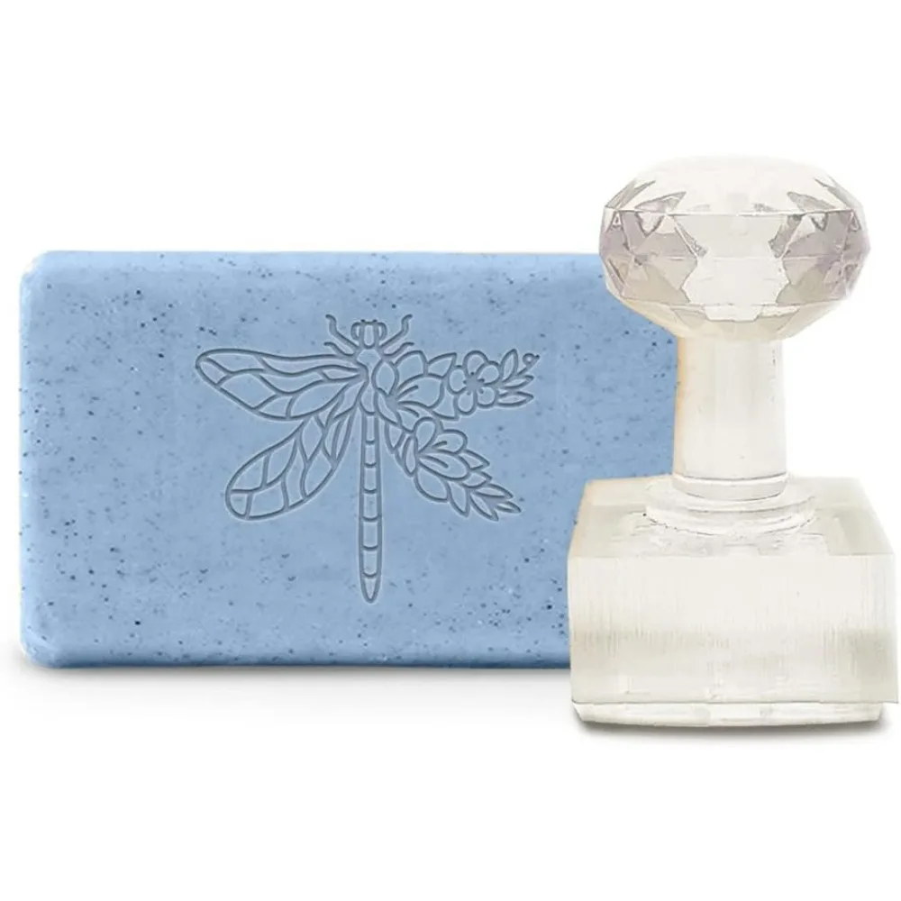 

1 шт. акриловый штамп для мыла ручной работы «Стрекоза» с ручкой 1,57 дюйма штамп для тиснения для печенья глина керамика печенье DIY художественные ремесла