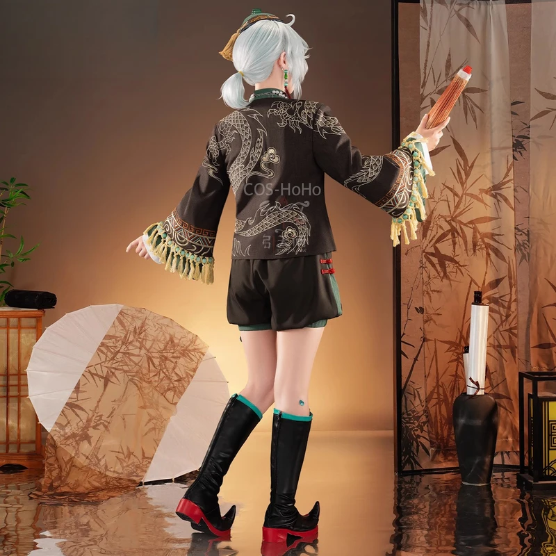 إدغار فالدن الرسام الهوية الخامس النخيل ختم النصي البدلة النمط الصيني موحدة تأثيري حلي حفلة الهالوين امرأة رجل الزي #4