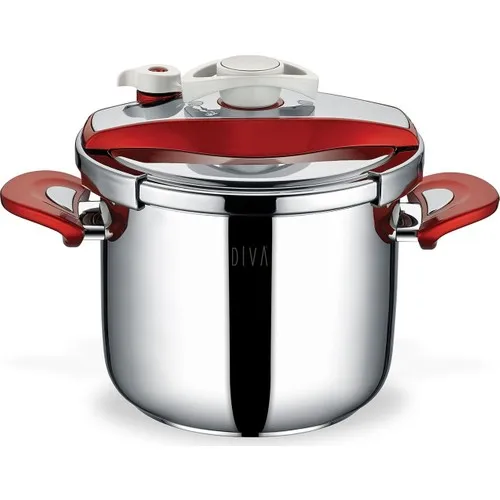 Schafer Diva Faster Pressure Cooker 7 Lt Red