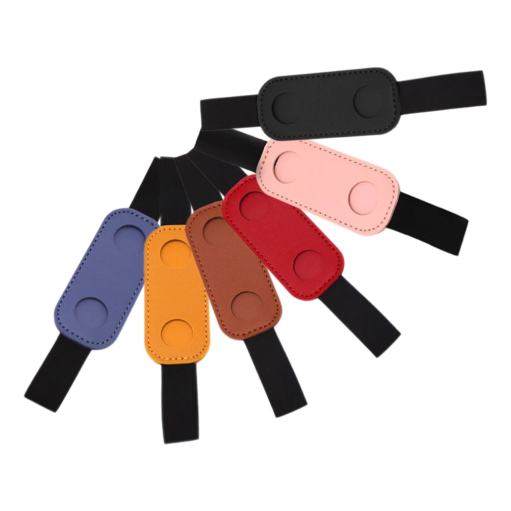 

6pcs Notebook Pen Holder Elastic Band PU Protective Fountain Small Bag Travel Accessories Storage Solution