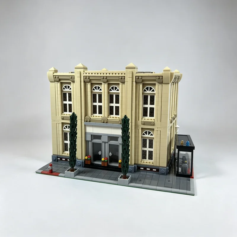 4814PCS MOC City Library Modular Urban Building Architecture Model Building Blocks DIY Assembly Gifts Adults Collection Desktop