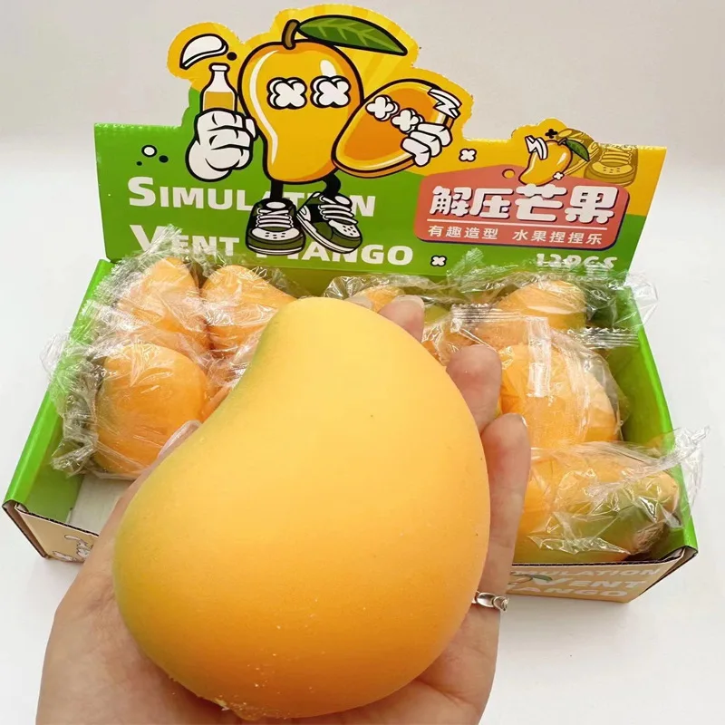 Mango Squishy Fidget Toy, Pressure Release Relax Toy, Ideal Surprise Gift for All Occasions