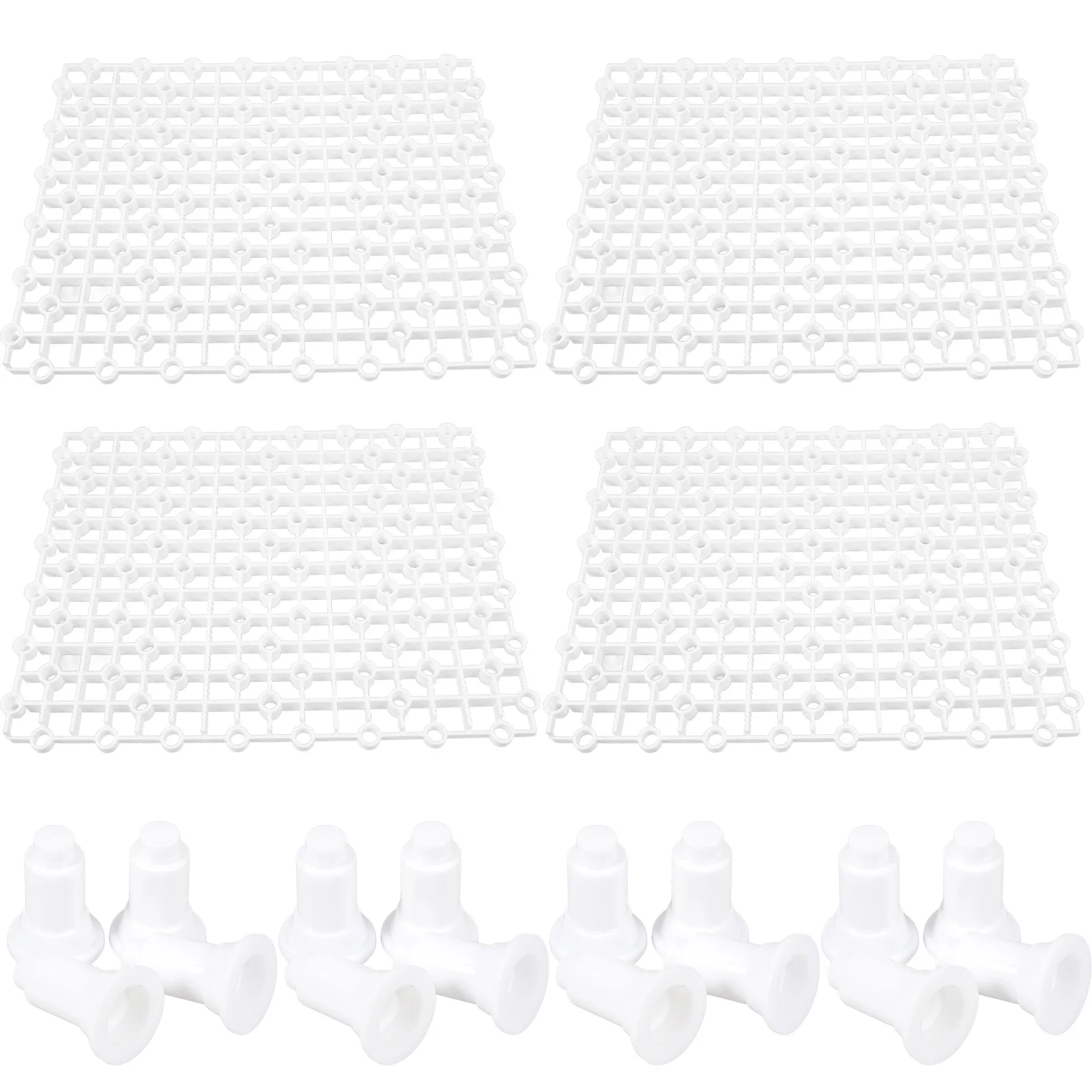 

4 Pcs Bottom Filter Plate Tray Divider Aquarium Board Bracket Accessories Durable PP Reusable Dense Mesh Water Permeability Hole