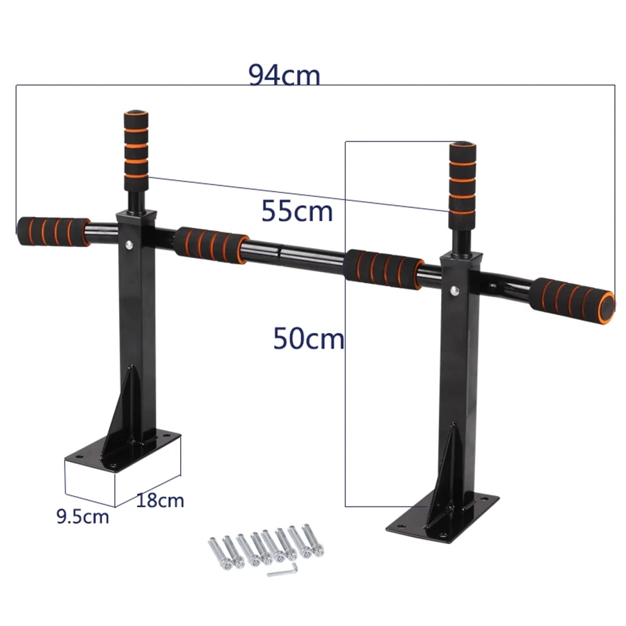 1pc fitness equipment indoor wall post horizontal bar sports equipment bar frame pull-up fitness parallel bar