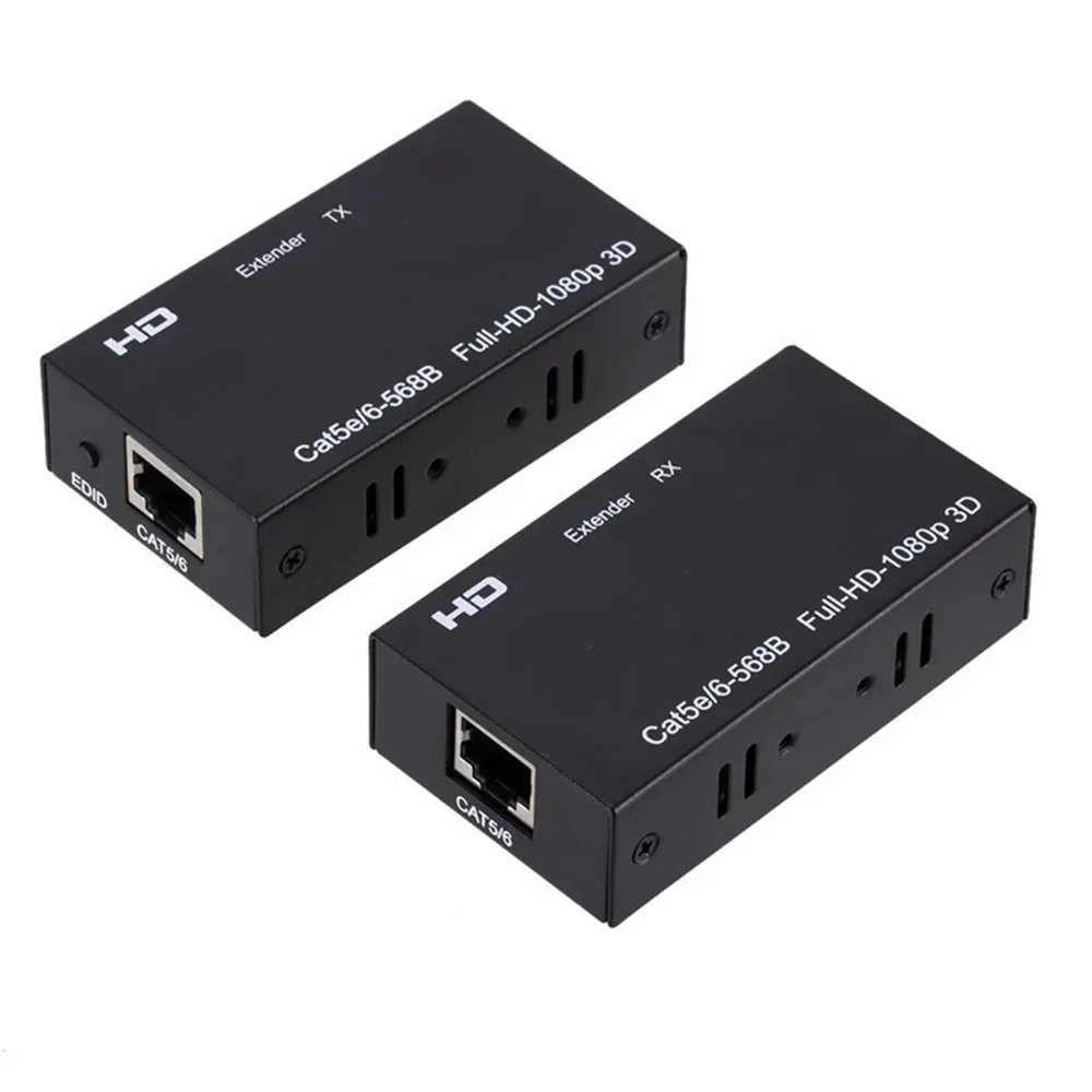 Удлинитель 60 м RJ45, HD-совместимый удлинитель, сетевой расширитель 1080P от CAT5e, расширитель локальной сети CAT6 для PS4, Apple TV, ПК, ноутбука