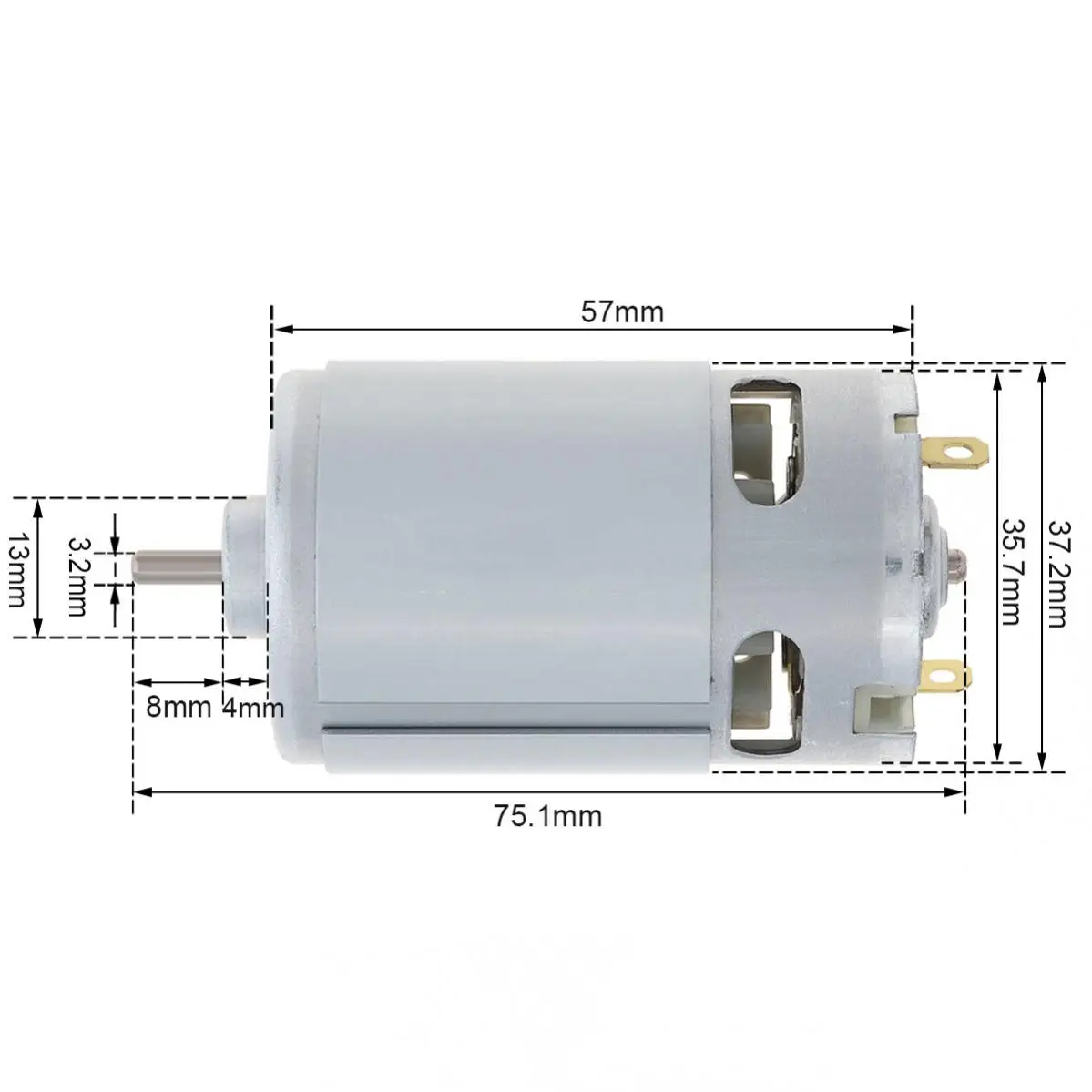 RS550 DC Motor 10.8-25V No Tooth Electric Motor Tools for Replacement Electric Drill Driver Cordless Screwdriver Accessory