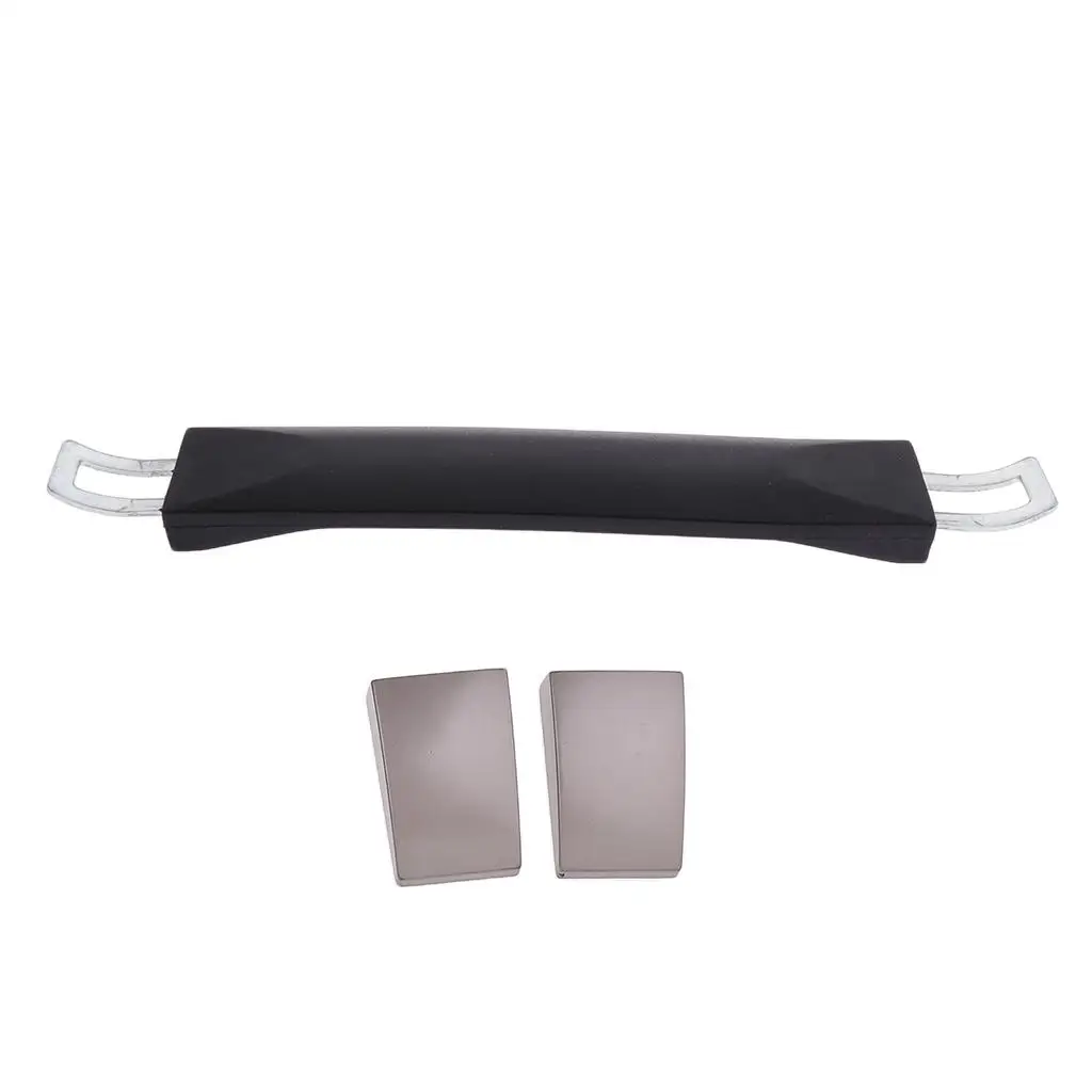 Pull Handle Replacement Suitcase Handle Hand Grip with Metal End Caps for Luggage Travel Suitcase Repair
