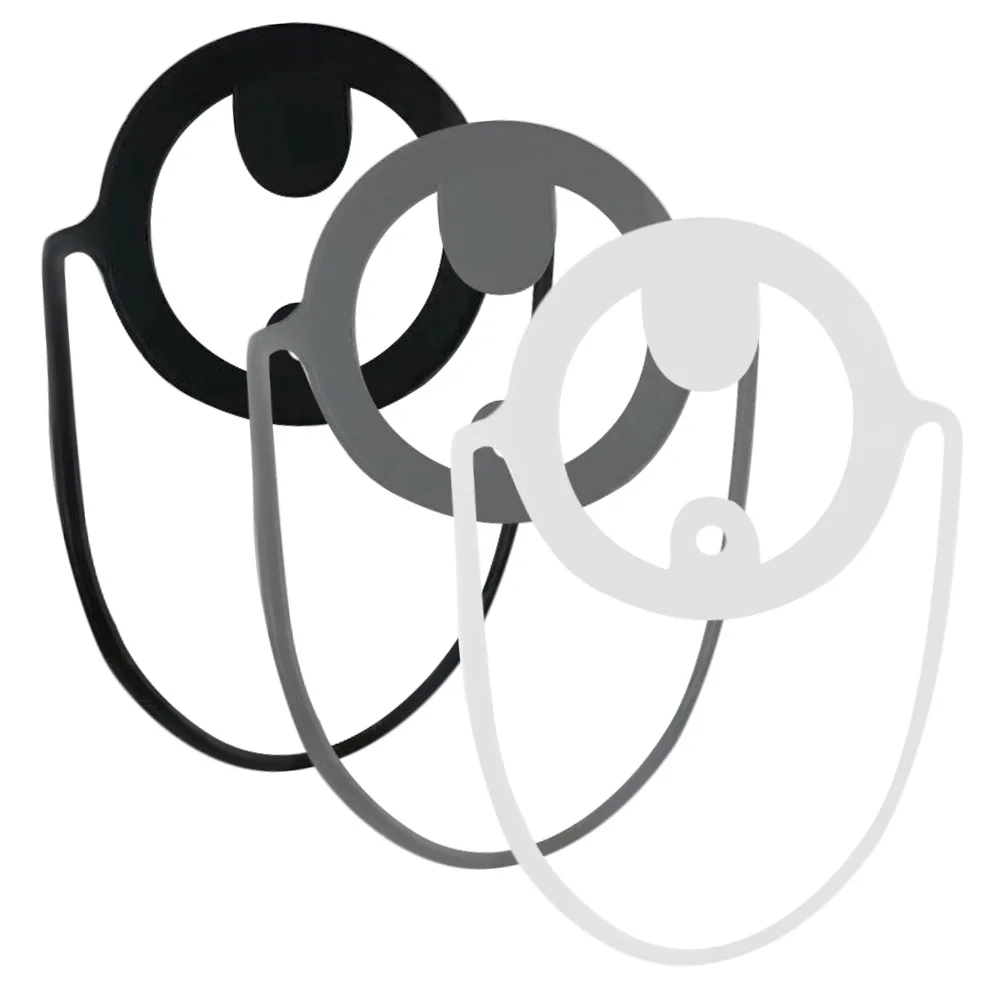 

3Pcs Silicone Cup Sleeves Heat Insulation Thickened Design Portable Strap Coffee Mug Milk Tea Cup Carrier Handheld Holder