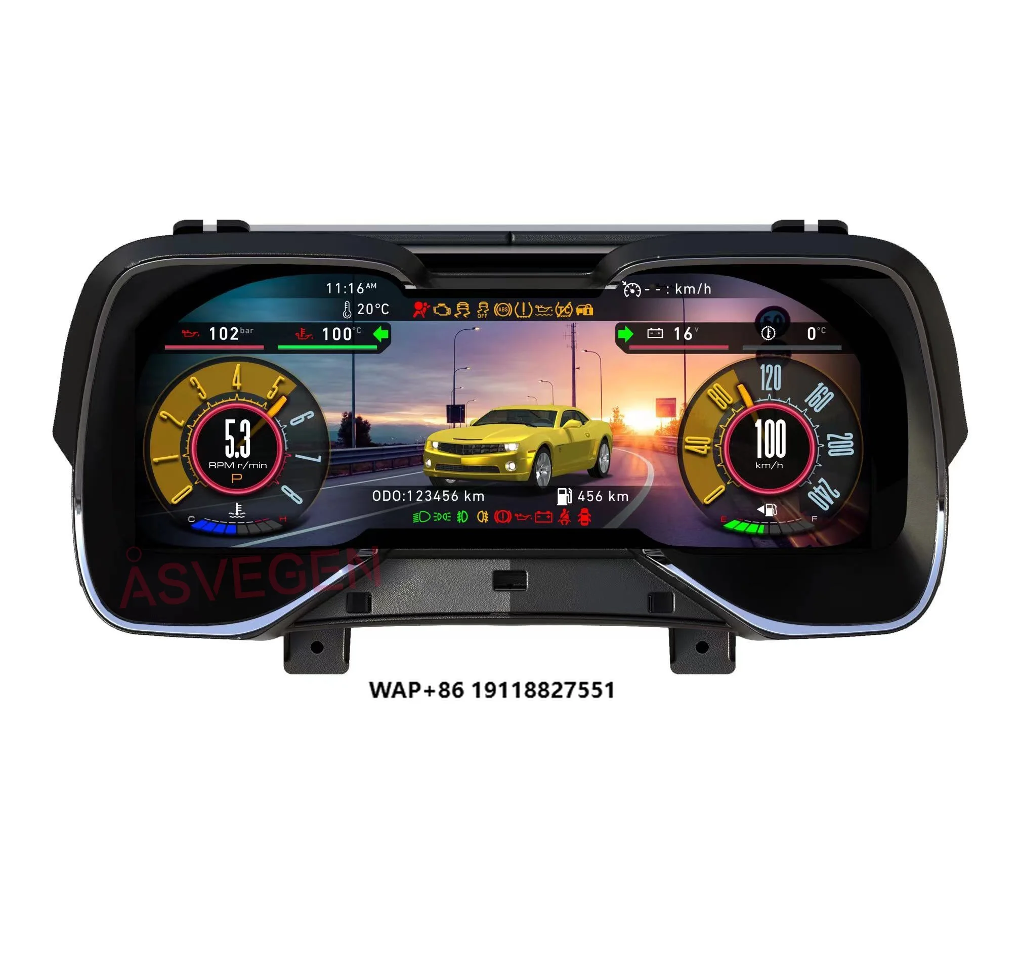 

Car Digital Cluster LCD Dashboard Panel Display for 2010-2015 LCD Dashboard Instrument