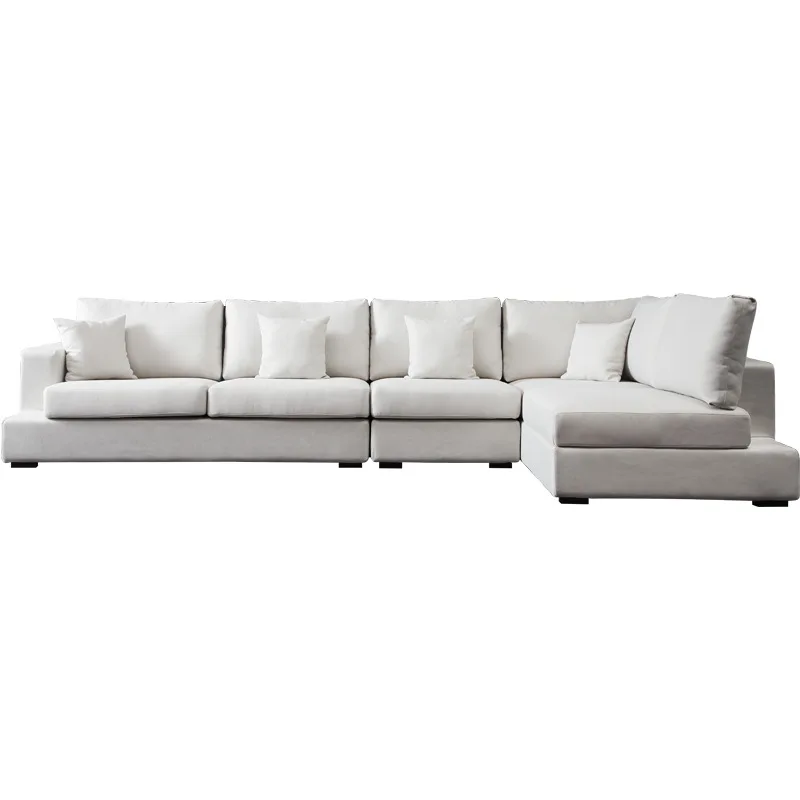 

Removable and washable cotton and linen fabric sofa small apartment living room Nordic modern