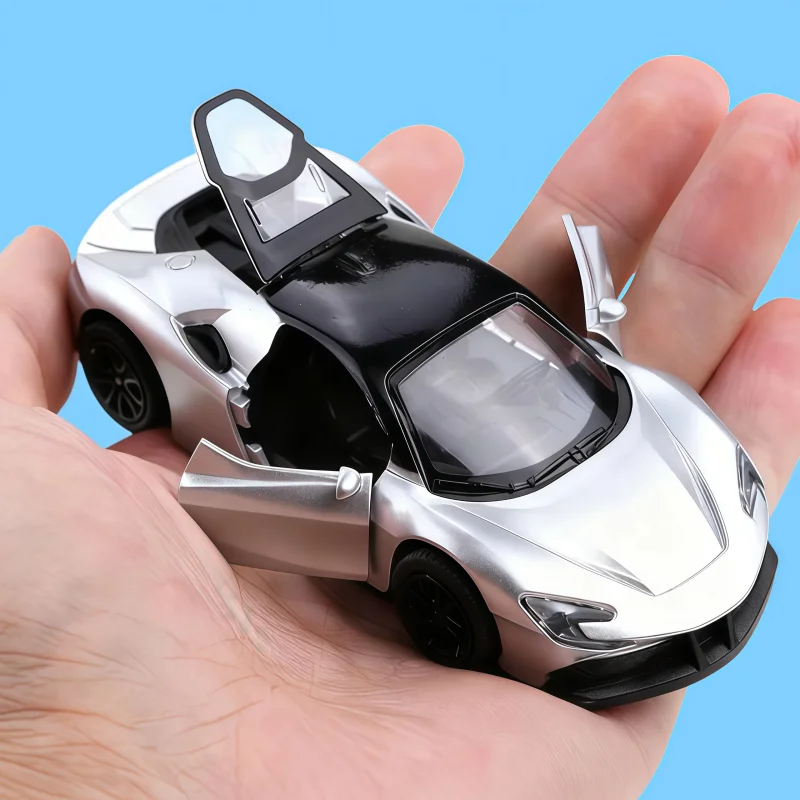1:43 Alloy Sports Car Model, Three Doors Can Be Opened, Return Racing Car, mini Metal Car Toy, Birthday Gift, Home Decoration