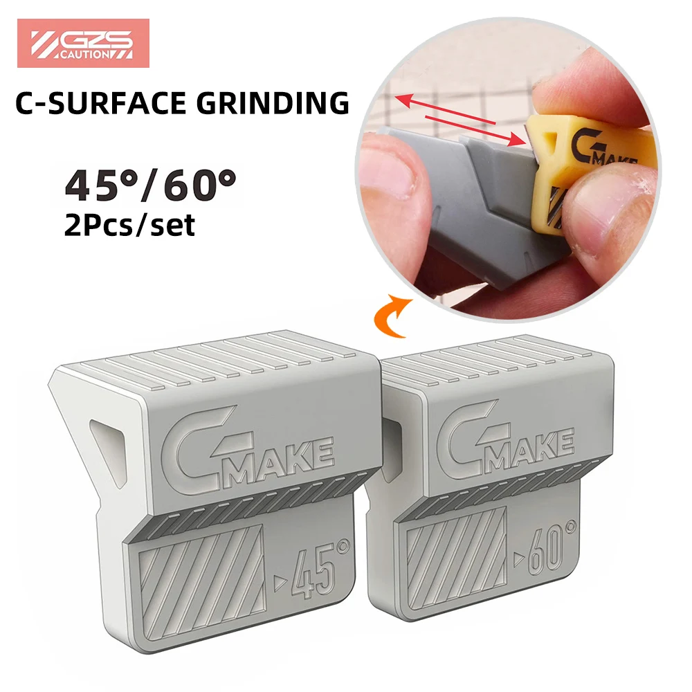 

C-Style Bevel Grinder Quick sanding of the C-side 2 Size 45° 60° Easy to create a neat C-side For Gundam Military Model