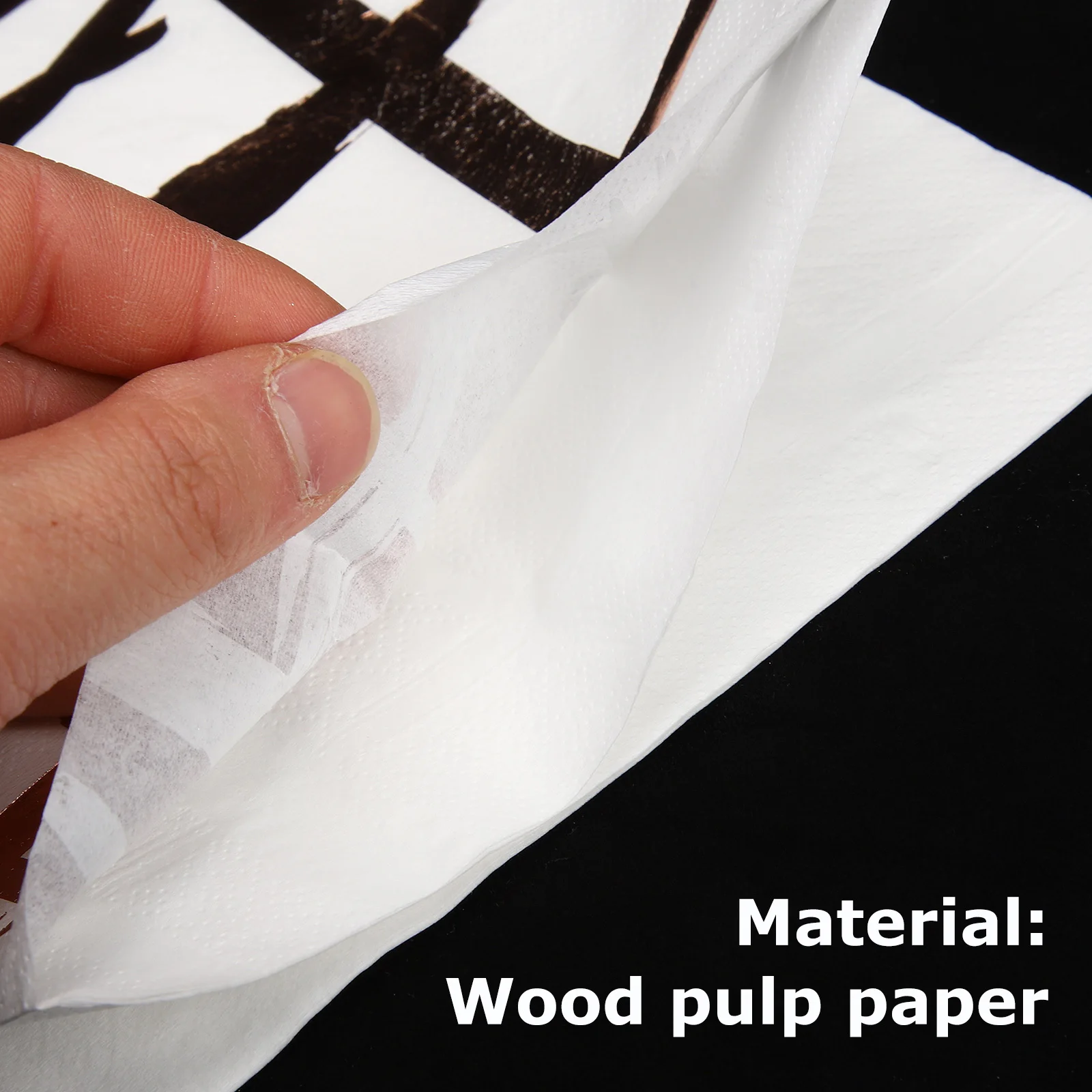 مناديل ورقية مطبوعة برقائق ذهبية لوازم حفلات الزفاف مناديل عشاء لتزيين طاولة الحدث والعطلات #5