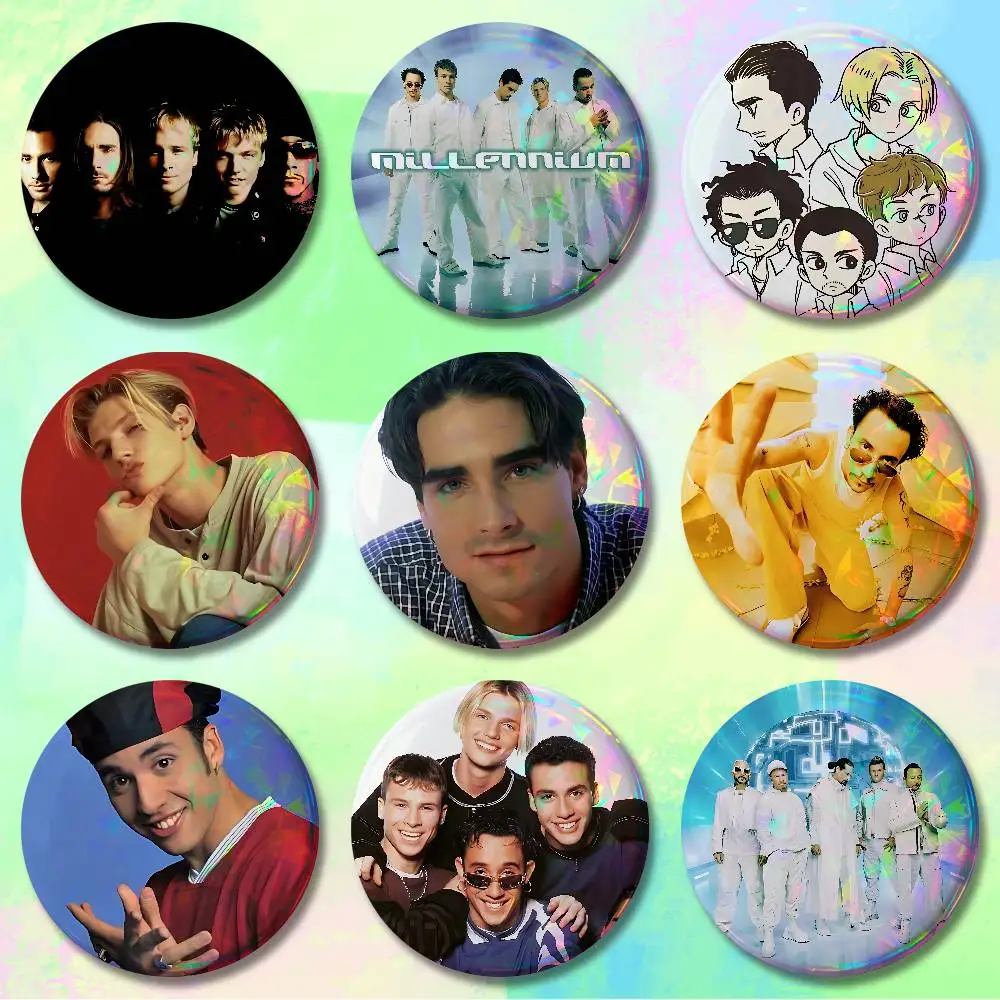 

B-Backstreet B-Boys BSB Enamel Pin Tinplate Round Brooch Cosplay Nijigen Otaku Culture Badges 58mm 44mm 32mm 75mm 25mm