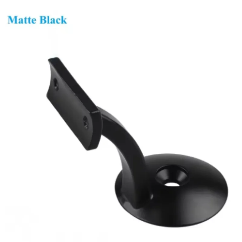 2Pcs Wall Mount Hand Rail Bracket Casted SUS304 Shiny Satin Matte Black