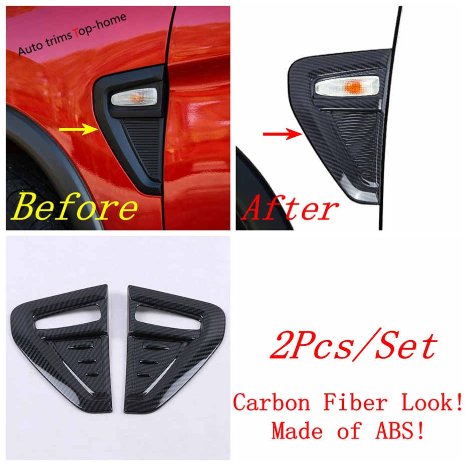 Turn signal Lights Turning Lamp Decor Frame Body AC Air Flow Vent Fender Cover Trim For Mitsubishi ASX 2020 2021 Car Accessories