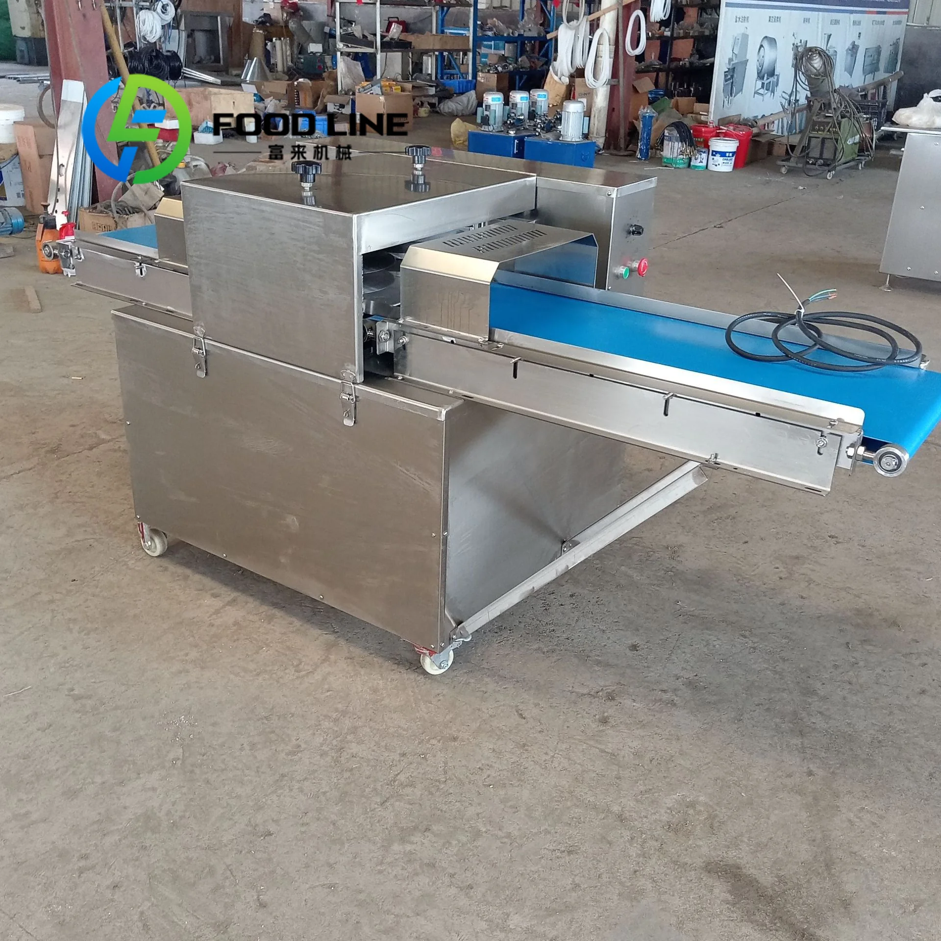Commercial Fresh Meat Slicer Meat Cutting Machine Industrial Fresh Meat Slicing and Shredding Machine customize