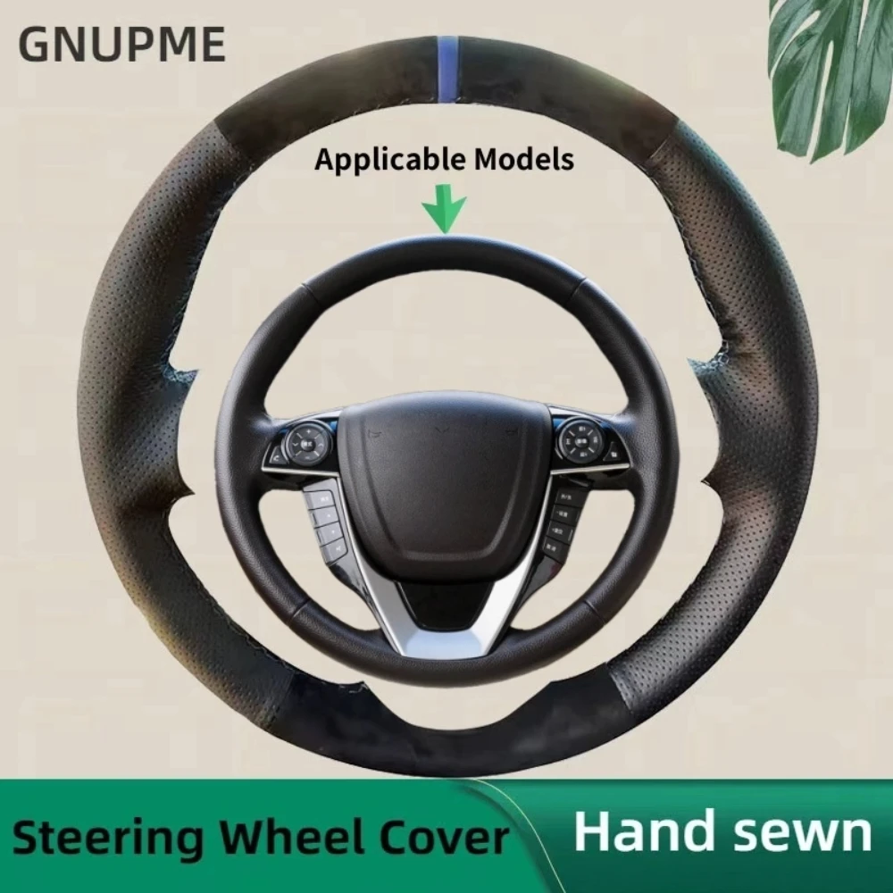 

Custom Car Steering Wheel Cover For BYD Song Tang Qin Han Yuan SS Anti-slip Genuine Suede Leather Steering Wrap Auto Interior