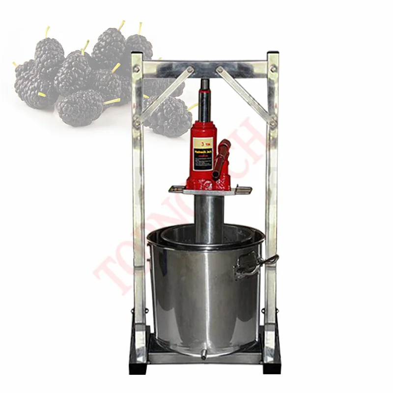 Manual Hydraulic Fruit Squeezer Stainless Steel Small Honey Grape Blueberry Mulberry Presser Juicer