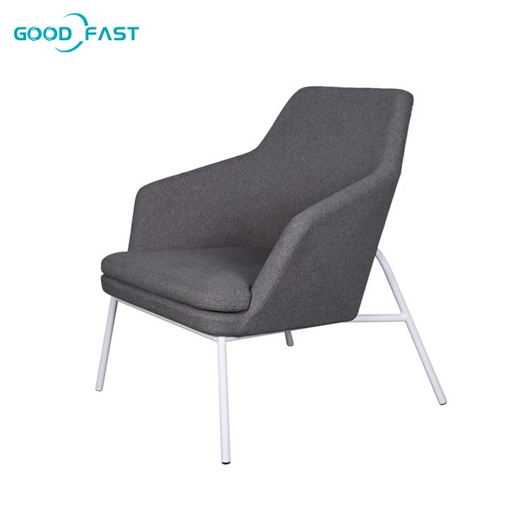 High quality modern colorful armchair fabric Upholstered sofa leisure living room chairs with metal legs