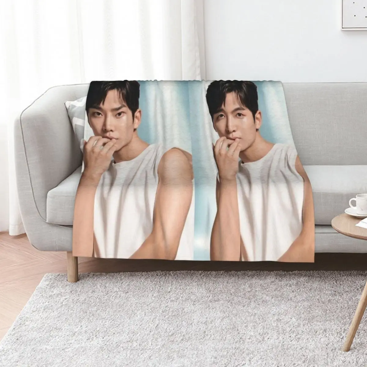 

Rowoon Throw Blanket heavy to sleep Large Cute Plaid Fashion Sofas Blankets