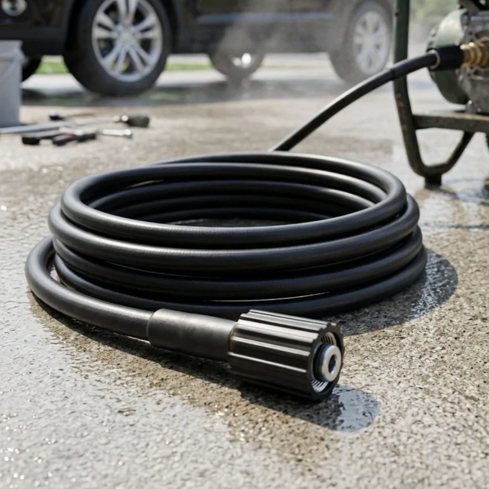 For Cleaning Machines Hose Hose With M22-14mm Thread Gas Connection. Rubber This Hose Is Solid 5800PSI  For Cleaning