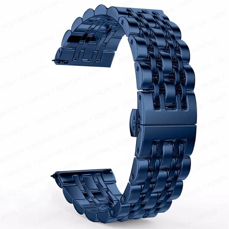 22 mm 20 mm Band für Samsung Galaxy Watch 6 4 5 45 mm Gear S3 46 mm 42 mm Active2 40 44 mm Edelstahlarmband für Amazift BIP 2 GTR