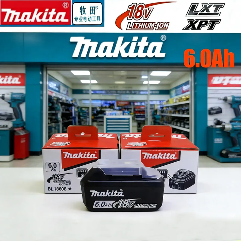 

Makita Battery Rechargeable Power Tool Battery 6.0Ah 18V BL1830 BL1850 BL1840 BL1860 BL1815，Replaceable LED Lithium-ion
