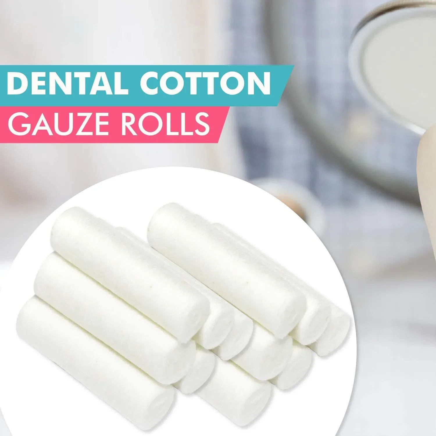 Dentist Cotton Roll Dispenser Holder Press Type Box With dental Disposable Cotton Rolls High Purity Cotton Rolls for Gums Set