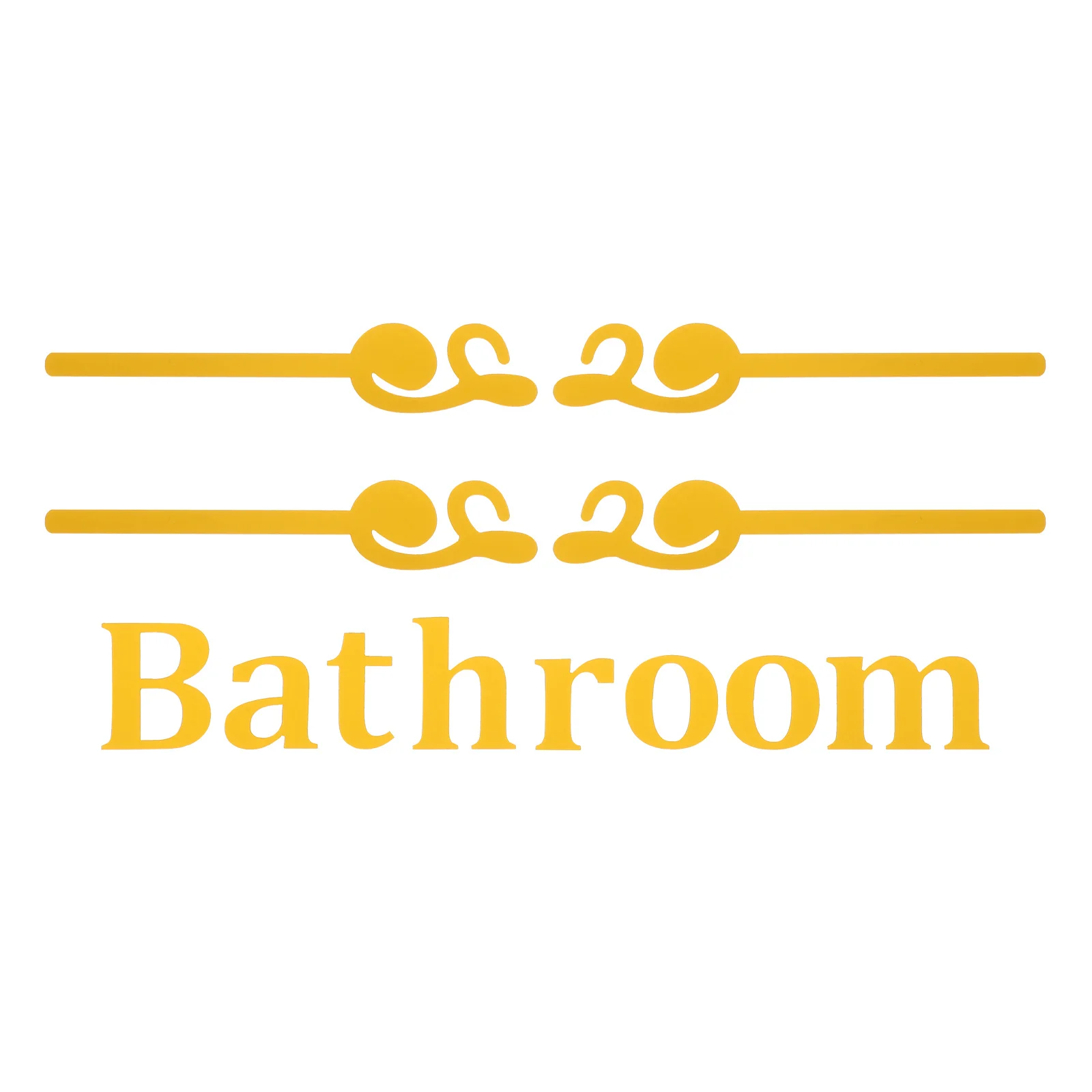 

1Set 3D Wall Sticker Sign Board Bathroom Decor Acrylic Self-Adhesive Waterproof Long-Lasting Modern Design for Home Hotel Toilet