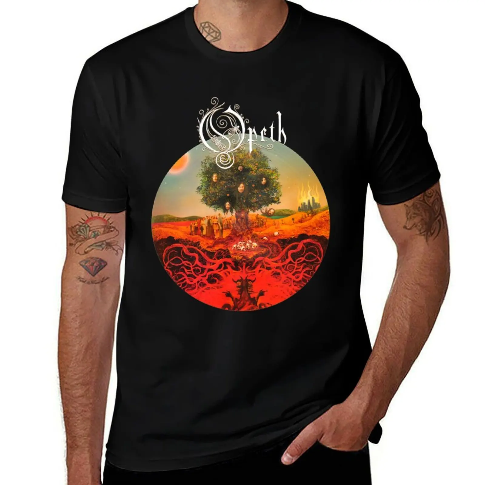 Heritage - ?Pêth art work (Dark colors) T-Shirt Big and Tall Casual T-Shirt