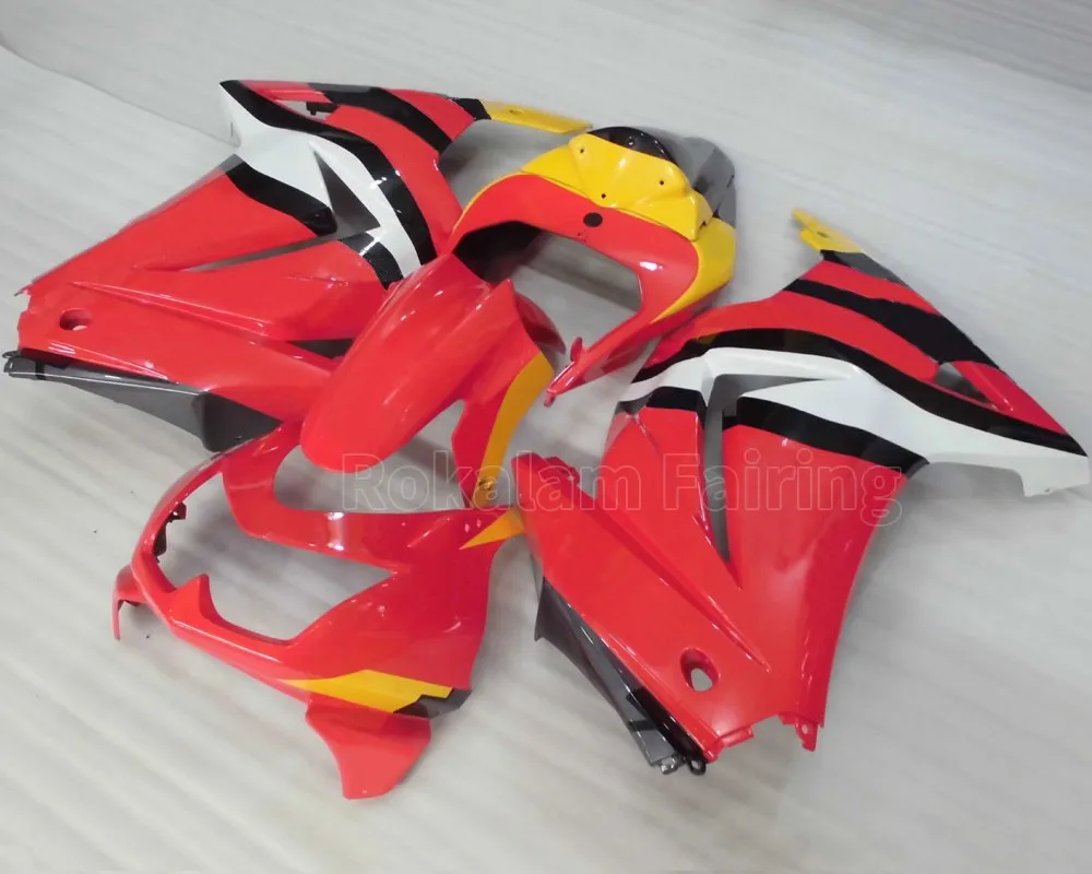 08 09 10 11 12 Ninja 250R Fairing For Kawasaki ZX250R 2008-2012 Red Yellow Sportbike Fairing Kit (Injection Molding)