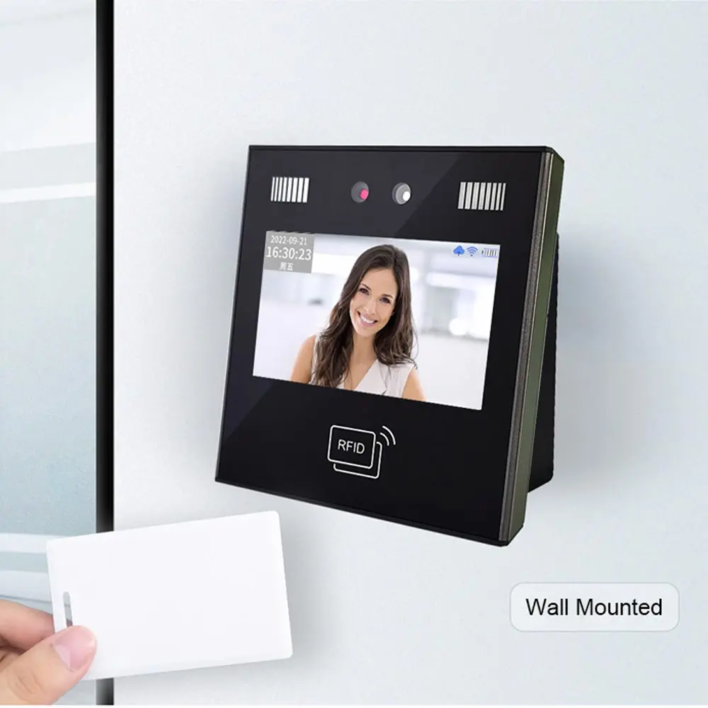 2026 Free SDK Biometric Face Time Clock RFID Attendance System with 4.3
