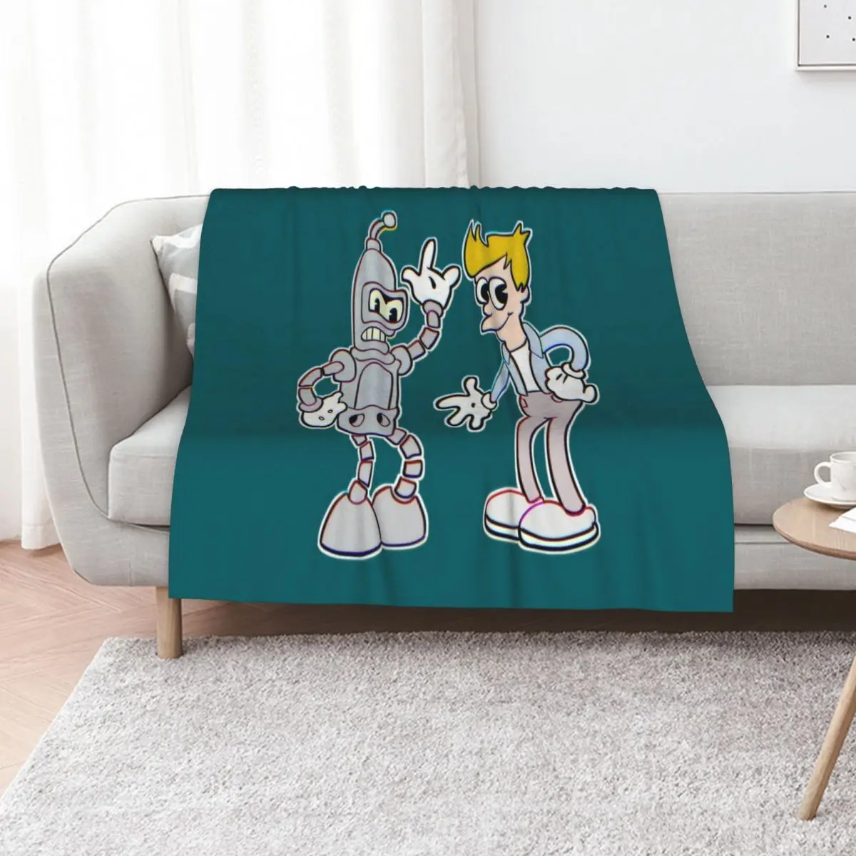 BENDER AND FRY Throw Blanket Designers Travel Soft Plaid Luxury Throw Moving Winter beds Blankets