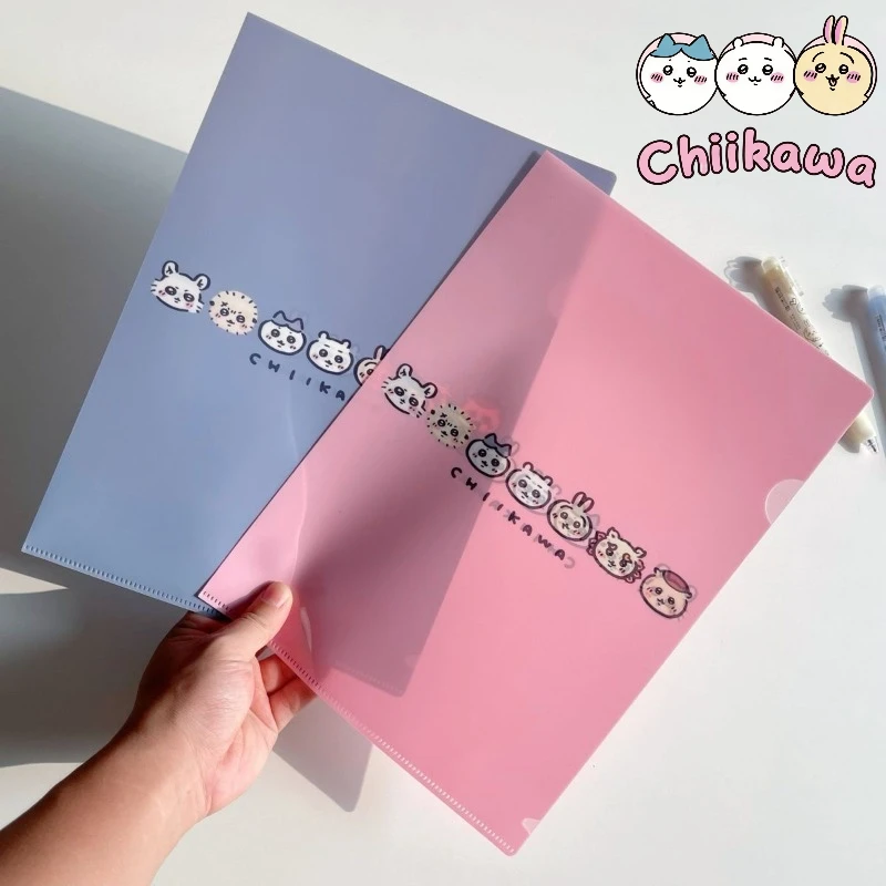 

Папка для документов Chiikawa A4, японская студенческая, из ПВХ, водонепроницаемая, для хранения, для дородового ухода, подарочная