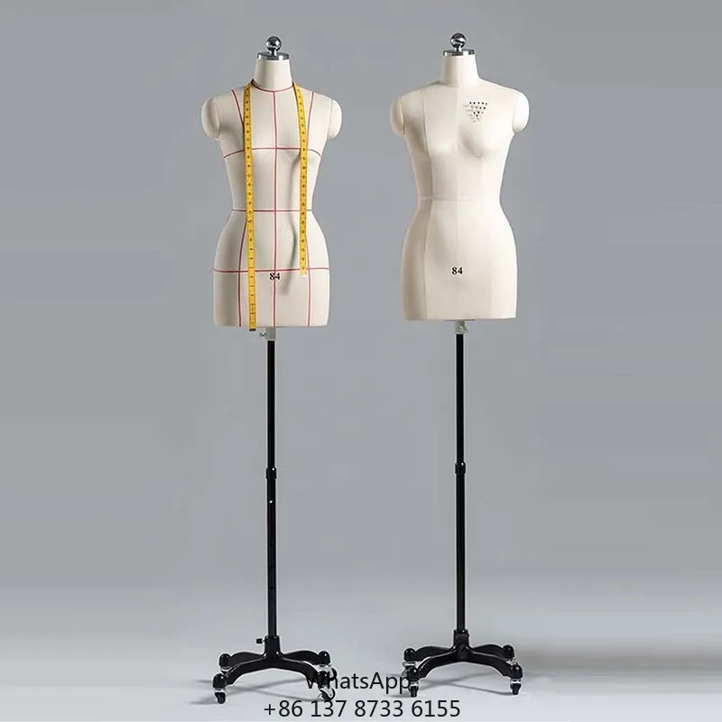 

Adjustable Dress Form Mannequin Female Half Body Tailoring Mannequin For Sewing