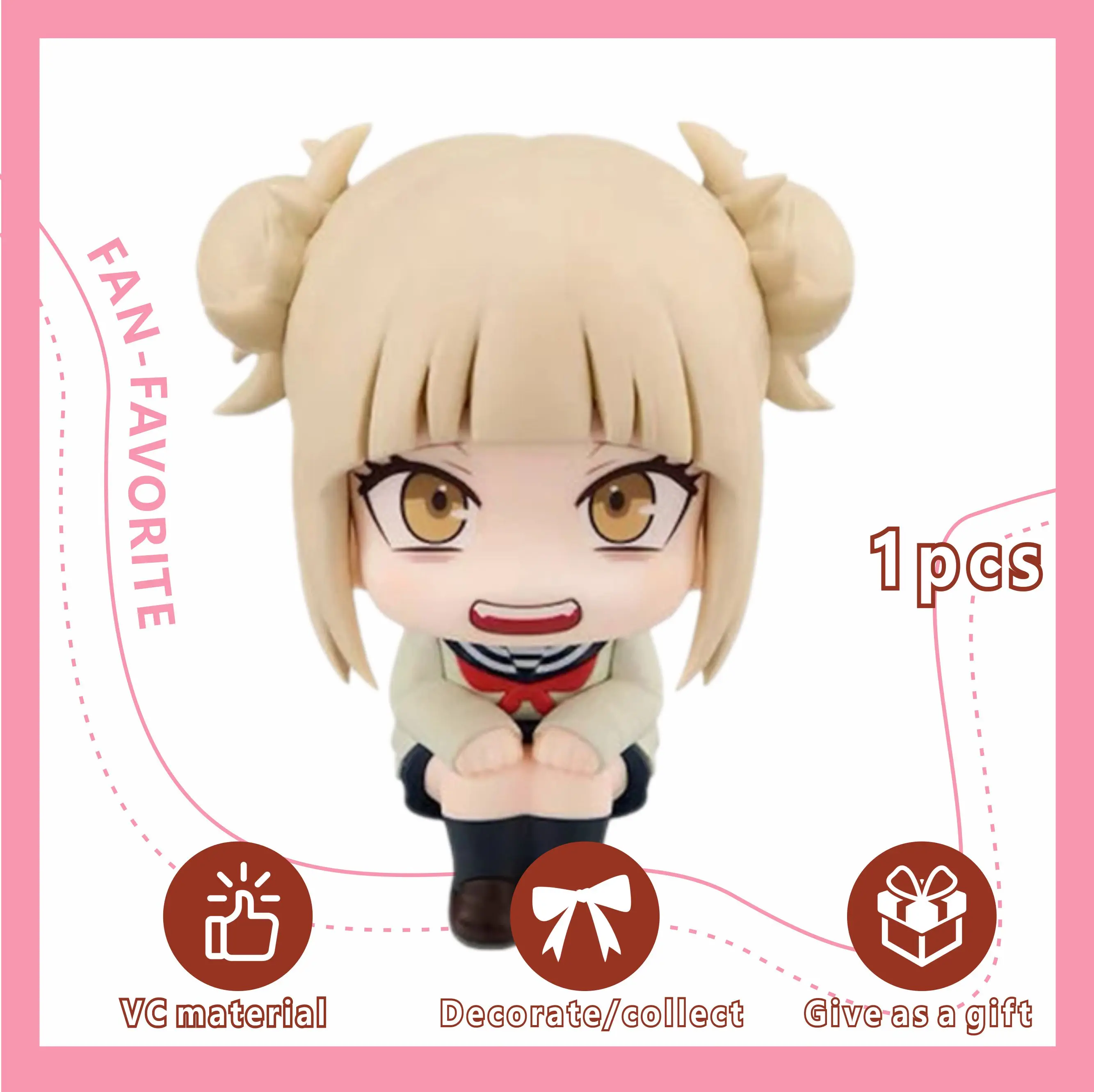 NEUE Version My Hero Academia (MHA): Himiko Toga/Izuku Midoriya/Katsuki Bakugo Niedliche Chibi PVC-Figur |   Sammler-Spielzeugmodell