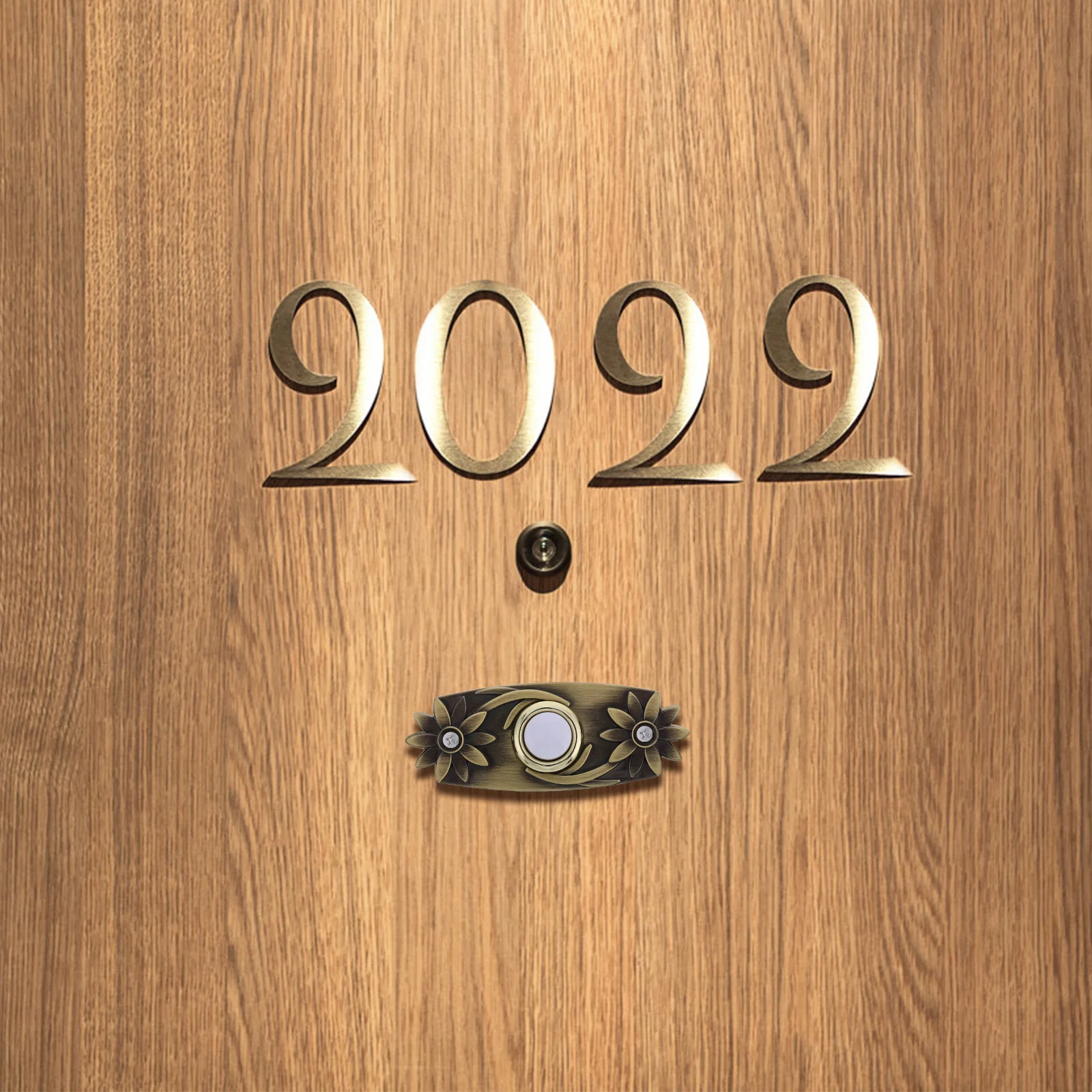 

Lighted Doorbell Switch Retro Metal Push Button for Home Use Apartment Classroom Decorative Wall Mounted Chime Component Easy