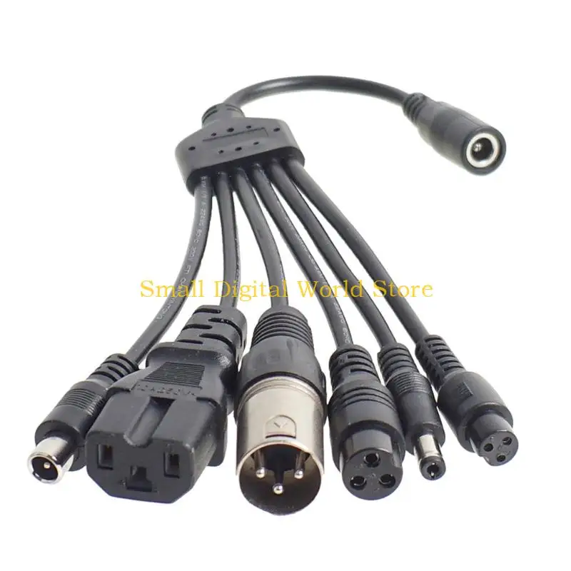 77UB 6 Port USB Power Splitter Cable For Multiple Devices Charging Plastic Metal Material