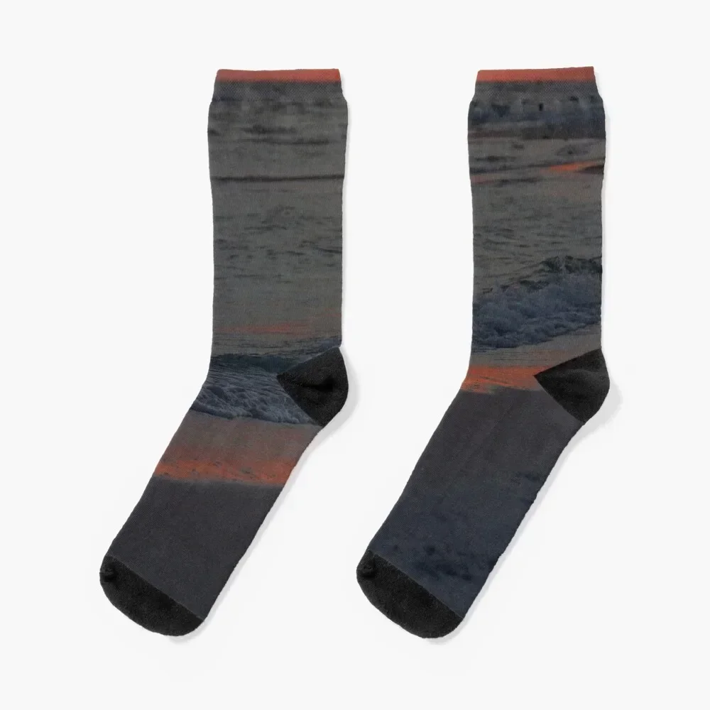 

Red Sky Blue Sea Socks luxe golf bright garter Rugby Men's Socks Luxury Women's