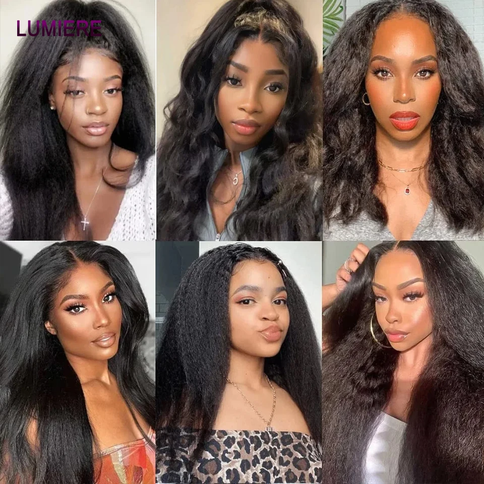 Double Drawn Afro Deep kinky Straight Curly Bundles With Closure HD Transparent Lace Closure Frontal And Bundle Hair Extension