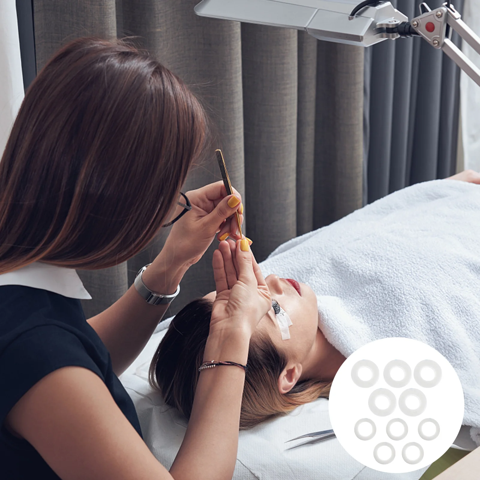 

10Pcs Eyelash Tapes Premium Comfortable Adhesive Grafting Isolation Tape for Home Salon Makeup Supplies Eyelash Extension Tool