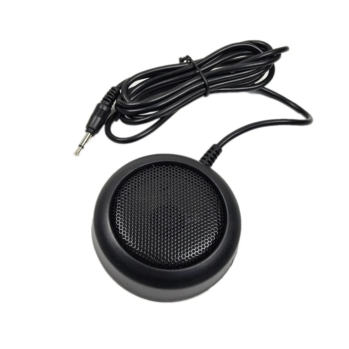 

External Speaker for Yaesu ICOM Kenwood Motorola Radio Car Radio 3.5mm 1.5m Cable Adhesive Back Plug and Play Mini Loudspeaker
