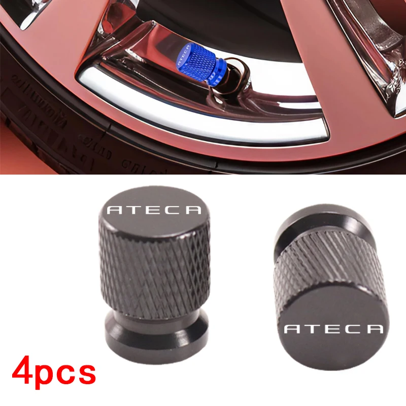 New car tire valve cap, tire valve cover, waterproof and dustproof plug suitable for Ateca valve stem cover