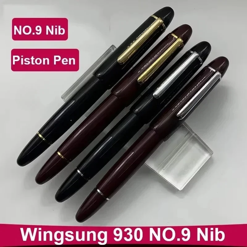 New YONGSHENG Steel Nib King 930 Resin Piston Fountain Pen JUNLAI Iraurita No.9 F/M/B Nib Gold Silver Clip Business Pen Gift Gif