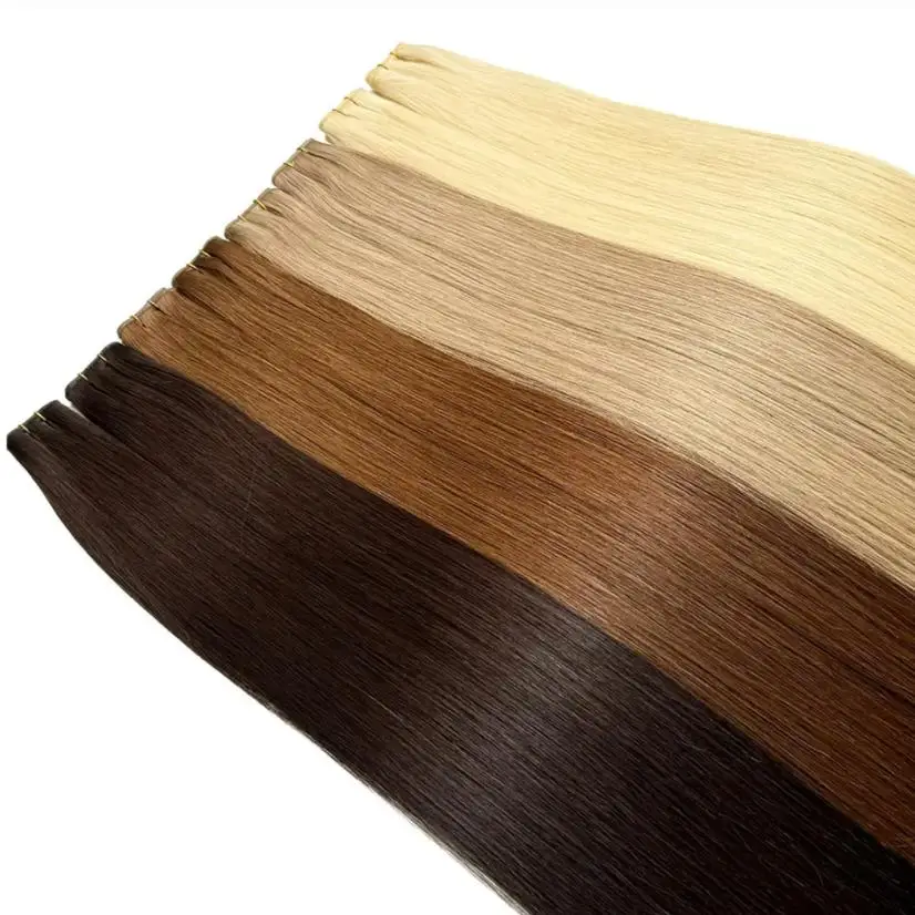 80cm Straight Hair Bundles 26 inches 50 Grams Synthetic Hair Weaving Piano Blonde High Temperature Fiber Hair Extension