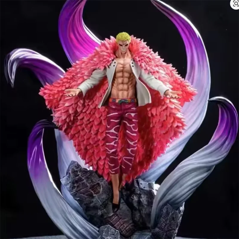 

In Stock Anime Figure Oka Shichibukai Donquixote Doflamingo Action Figure Statue Ornaments Collect Model Doll