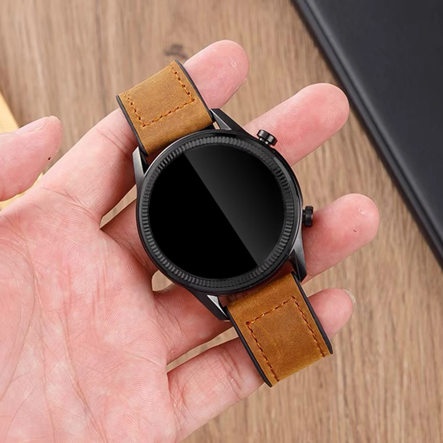 20mm 22mm Silicone Leather Strap For Samsung Galaxy Watch 5 Pro 45mm Classic 42mm 46mm Bracelet For Huawei GT5 GT4 GT3 Pro band